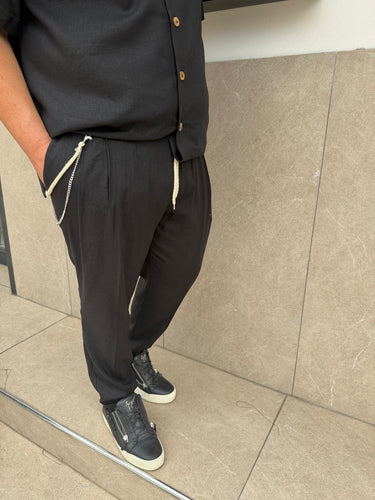Pantalaccio Lino Noir Fox