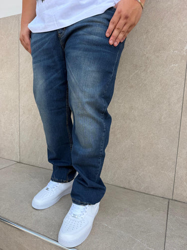 Jeans Cianotic Baggy Sabbiato Blu