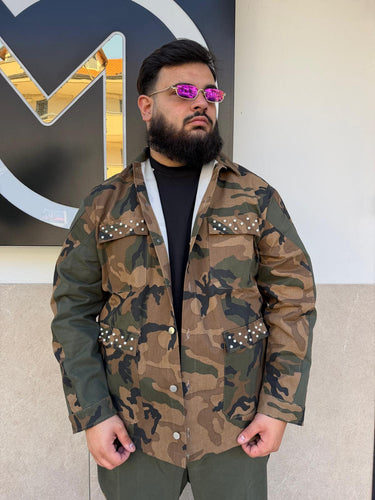 Jacket Mimetico Con Perle Reset 2.0 Premium